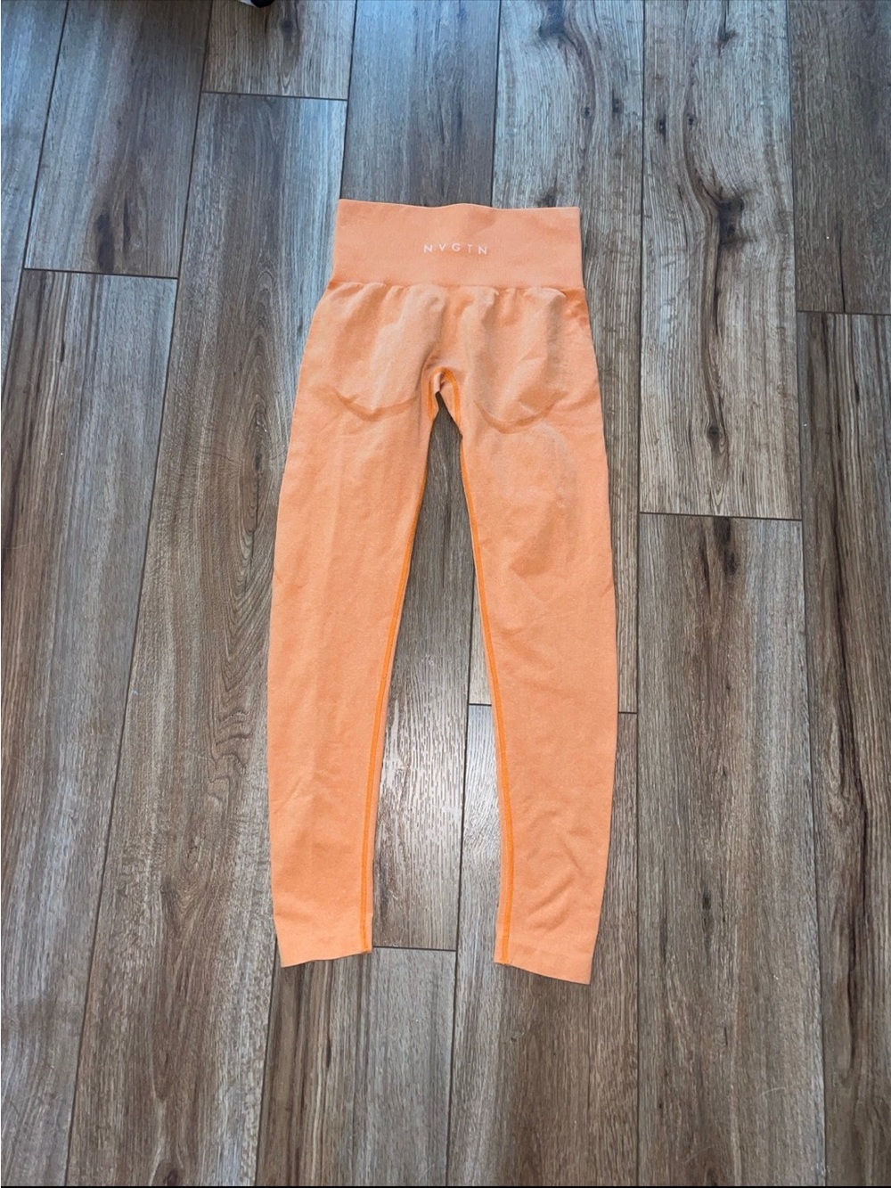 NVGTN Sunset Orange Seamless High-Waist Leggings Small